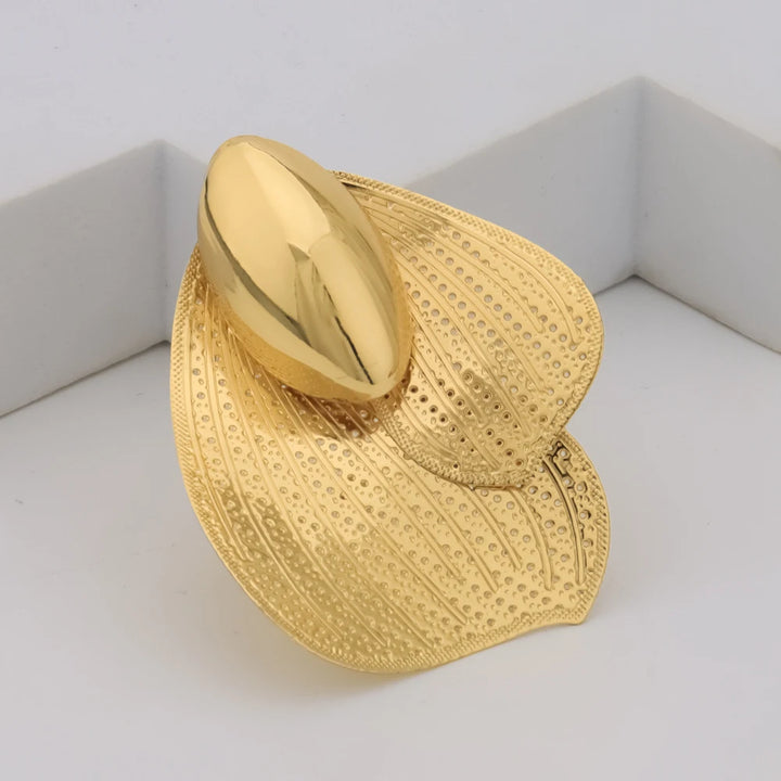 African Necklace Earrings Ring Set Geometric Irregular Design Women Nightclub Party Jewelry Anniversary Gift For Wedding