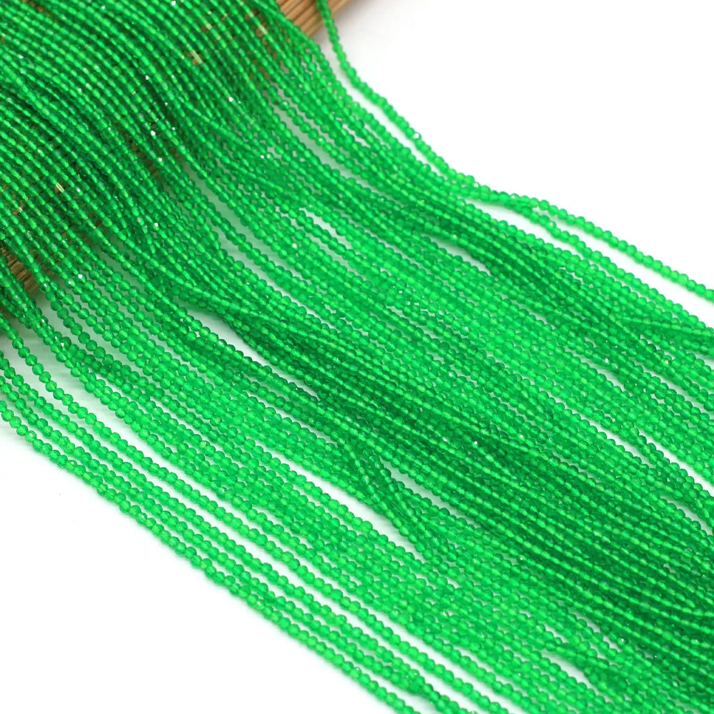 Beads 2MM Natural Semi-Precious Stone Spinel Orange Red Loose Bead for Girls Jewelry Making DIY Bracelet Necklace Waist Beads