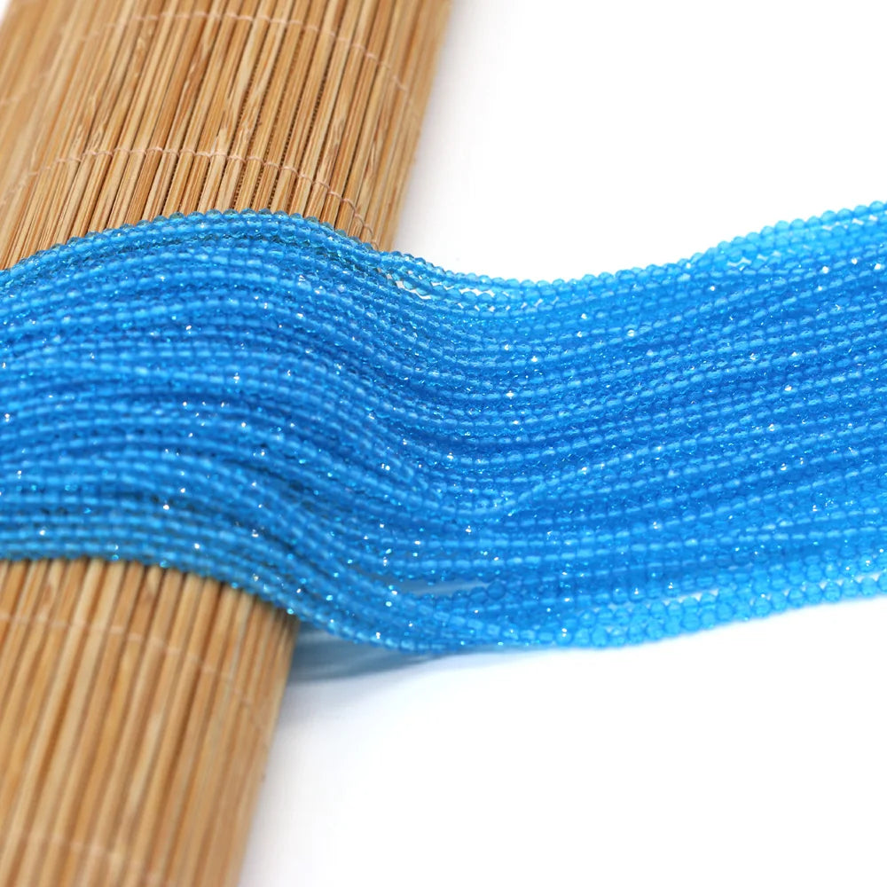 Beads 2MM Natural Semi-Precious Stone Spinel Orange Red Loose Bead for Girls Jewelry Making DIY Bracelet Necklace Waist Beads