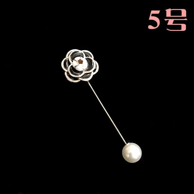 Luxury Fashion Pearl Flower CC Brooches for Women's clothing Number 5 Brooch Gift for Girl Friend Accessories For Jewelry