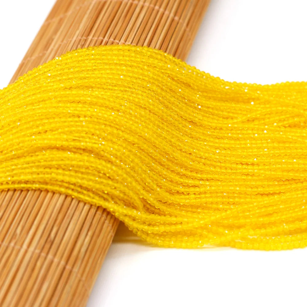 Beads 2MM Natural Semi-Precious Stone Spinel Orange Red Loose Bead for Girls Jewelry Making DIY Bracelet Necklace Waist Beads