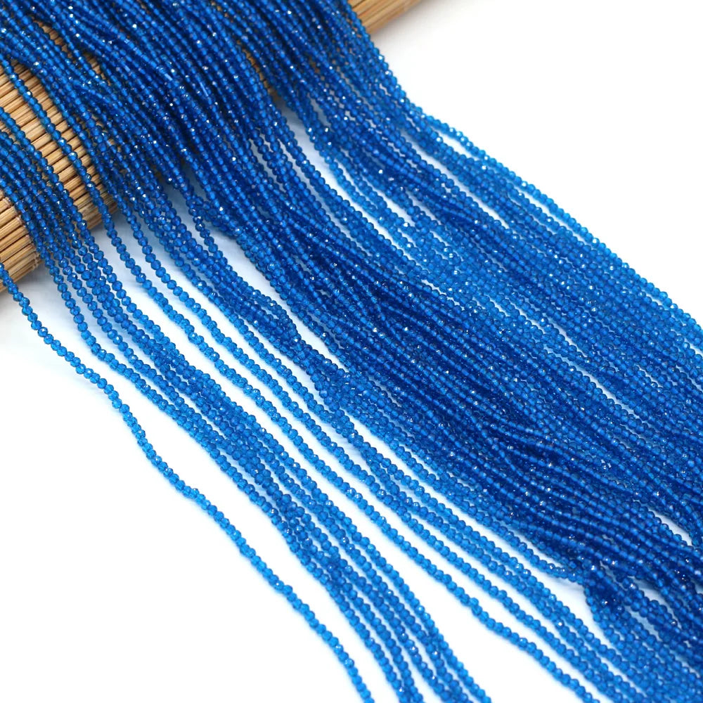 Beads 2MM Natural Semi-Precious Stone Spinel Orange Red Loose Bead for Girls Jewelry Making DIY Bracelet Necklace Waist Beads