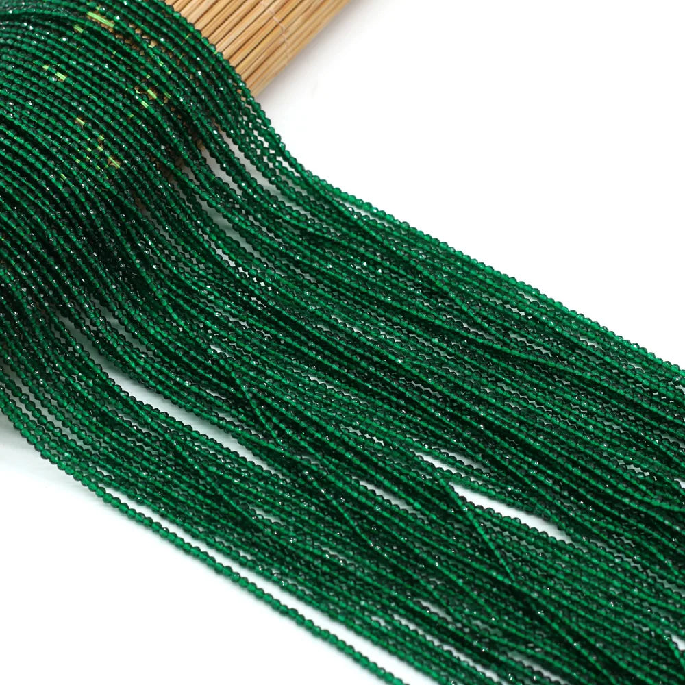 Beads 2MM Natural Semi-Precious Stone Spinel Orange Red Loose Bead for Girls Jewelry Making DIY Bracelet Necklace Waist Beads