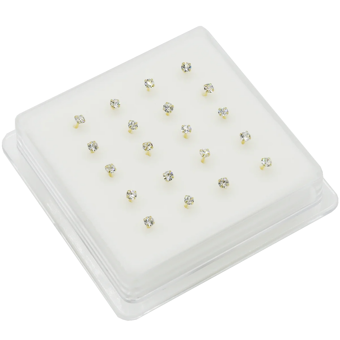 925 Sterling Silver Nose Stud 1.5mm 2.0mm 2.5mm Gemstone Thin Dainty Crystal Pin Nose Screw Ear Bone L Shape Bend Piercing Nariz