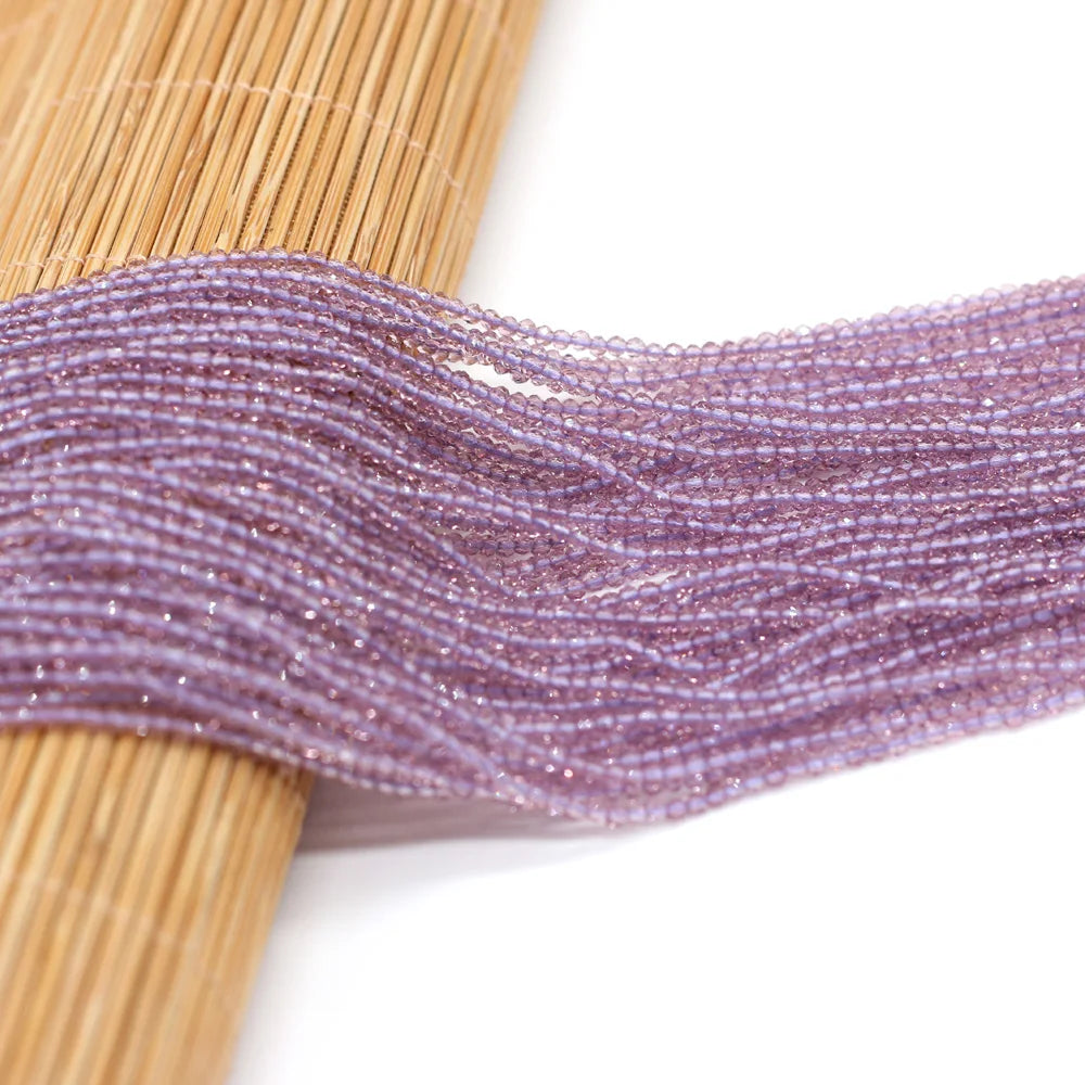 Beads 2MM Natural Semi-Precious Stone Spinel Orange Red Loose Bead for Girls Jewelry Making DIY Bracelet Necklace Waist Beads