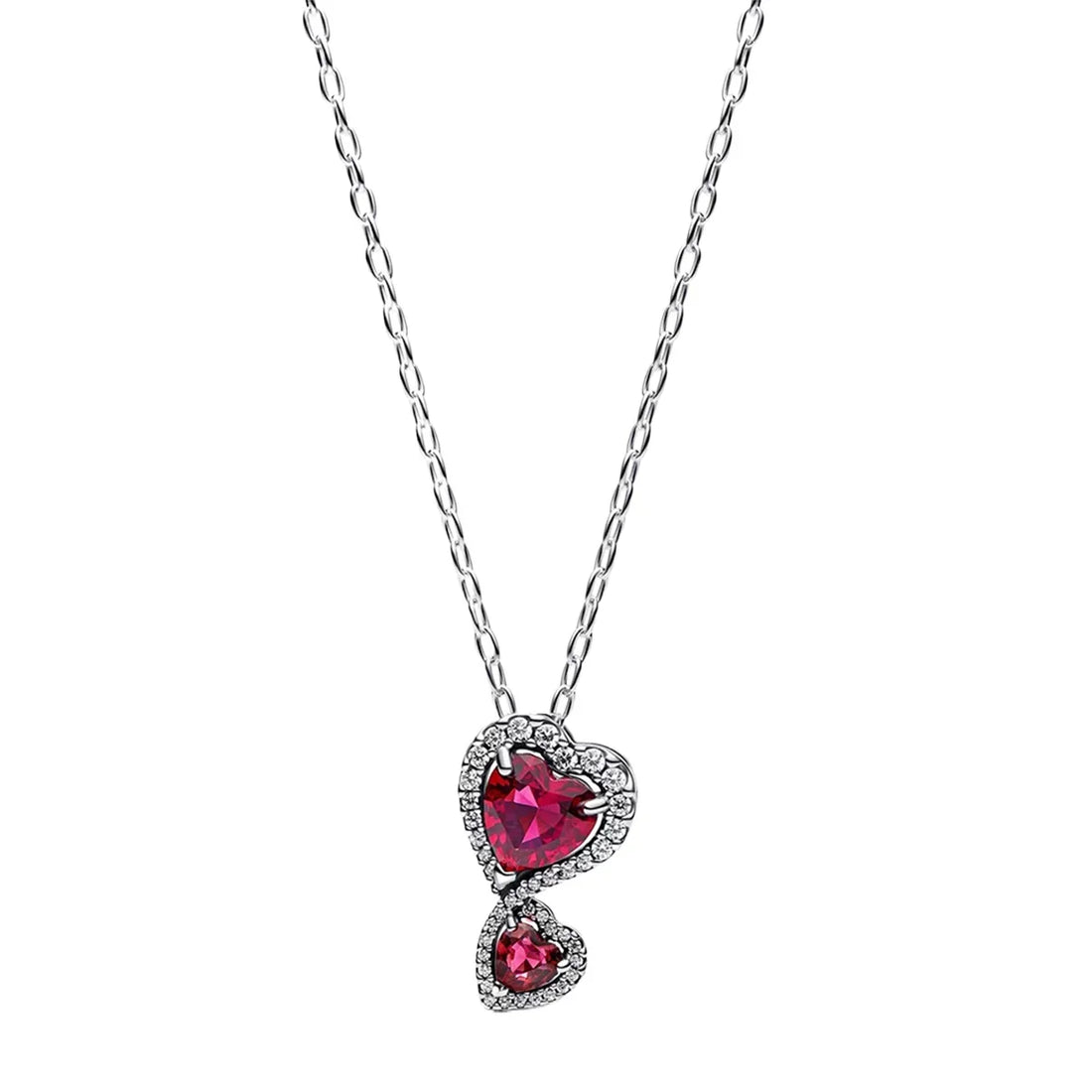 New Original 925 Sterling Silver Crown Bow Heart Set Ring Necklace Earring Crystal Women Valentine's Birthday Gift DIY Jewellery