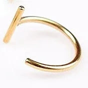 Fake Lip Piercing Jewelry none piercing labret faux lipring stainless steel  Lip Cuff  lead free nickel free body jewelry