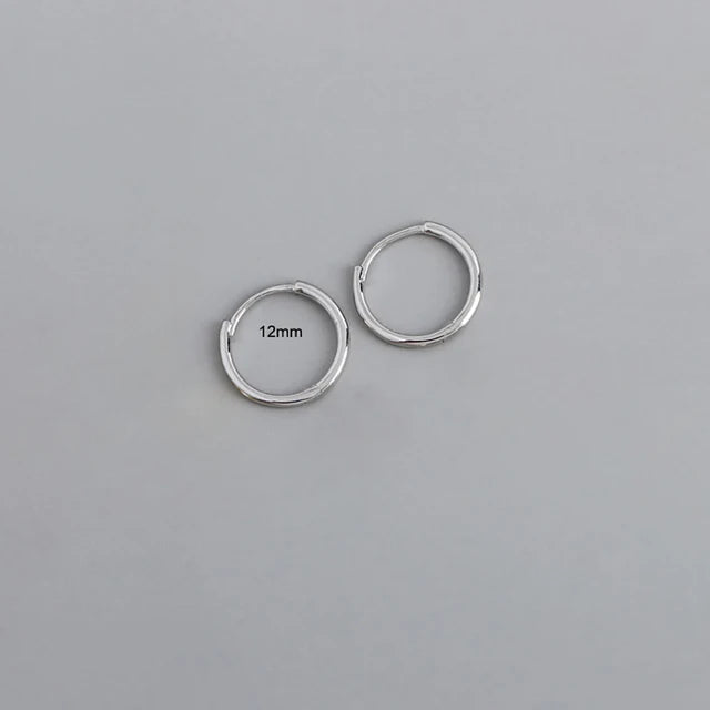 1Pair Stainless Steel Minimalist Huggie Hoop Earrings Gold Color Tiny Round 6/8/10mm Punk Unisex Rock Cartilage Earring Jewelry