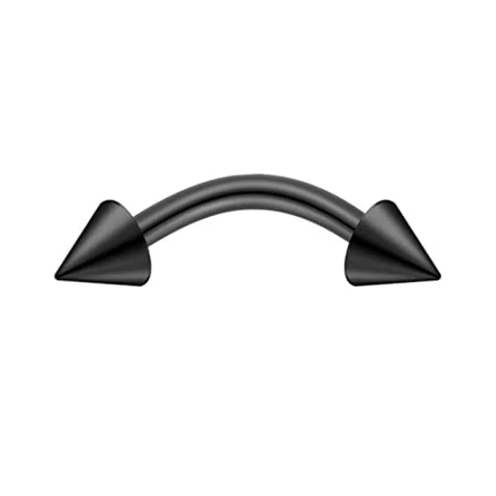 1 Pcs 16G Surgical Steel Daith Rook Earring 6mm 8mm 10mm Curved Barbell Eyebrow Rings Piercing Jewelry for Women Men