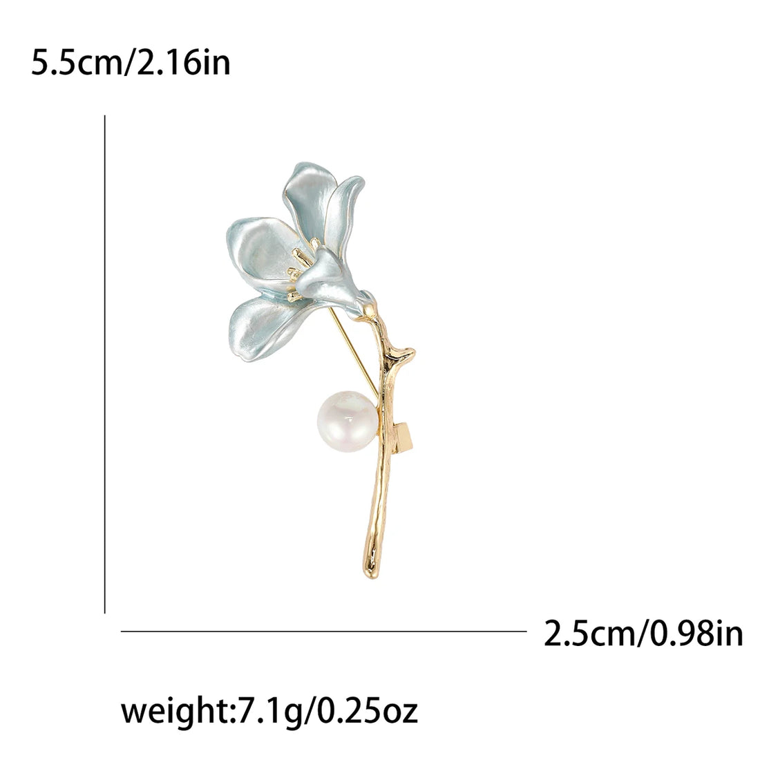 Resin Tulip Brooch for Women Unisex Rhinestone Flower Pin Pearl Plant Lapel Pin Banquet Party Backpack Gifts Jewelry Accessories