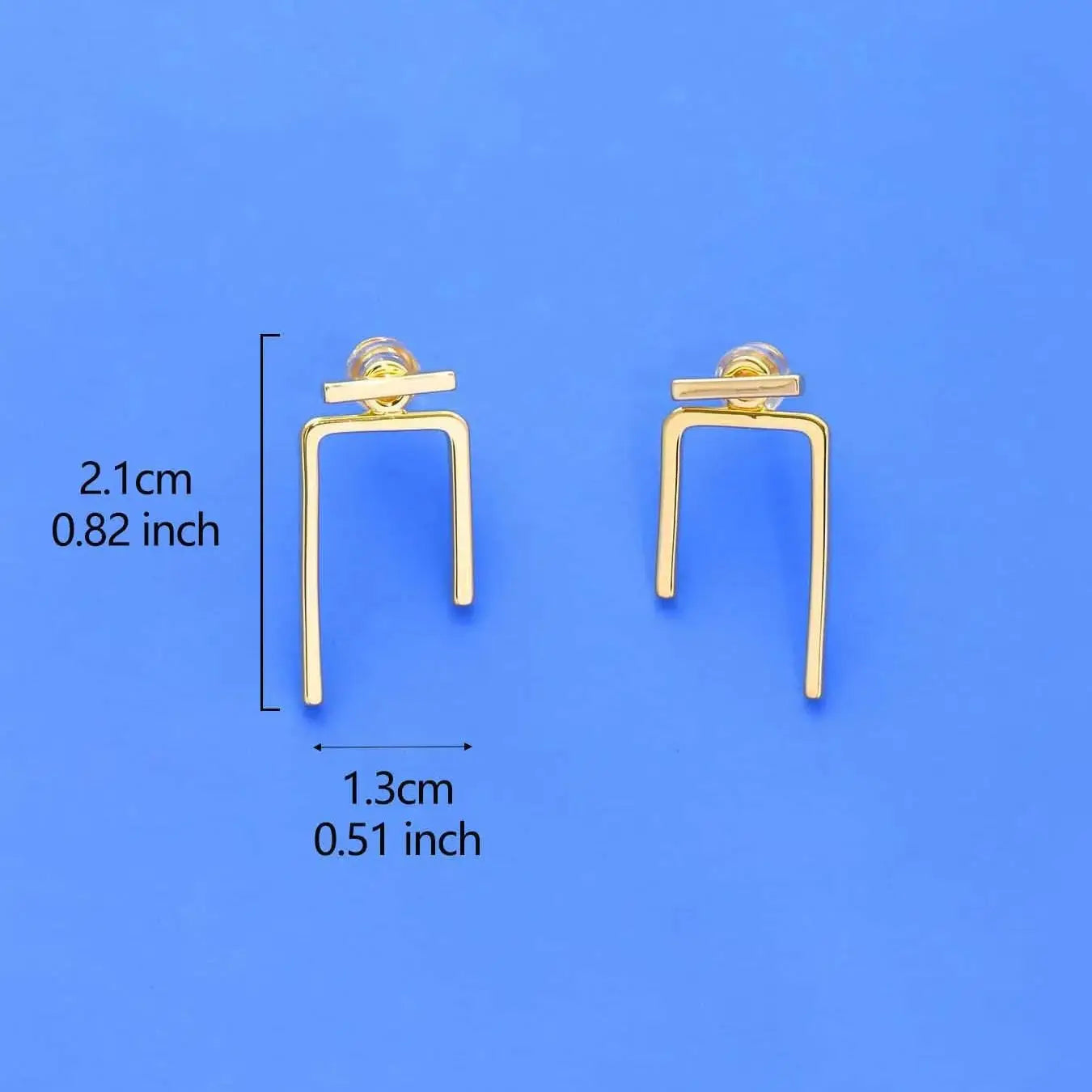 G&D 18K Real Gold Plated Huggie Earrings Delicate Small Dangle Hoop Earrings For Women Party Gift