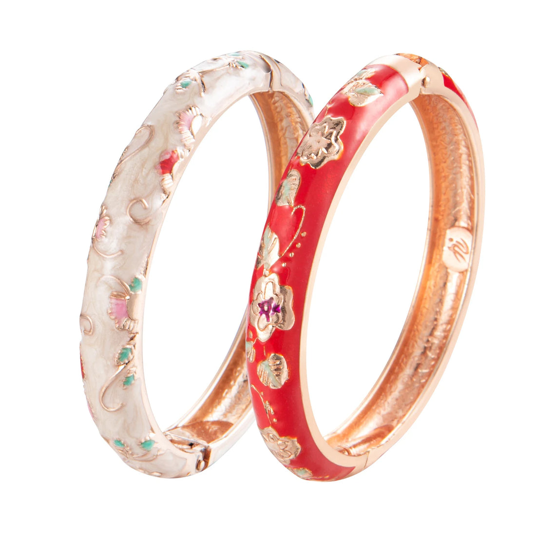 2PCS Indian Bangles For Women Women's Bangle Cloisonne Bracelet Sets Women's Jewelry Vintage Accessories Trendy Style Bangles