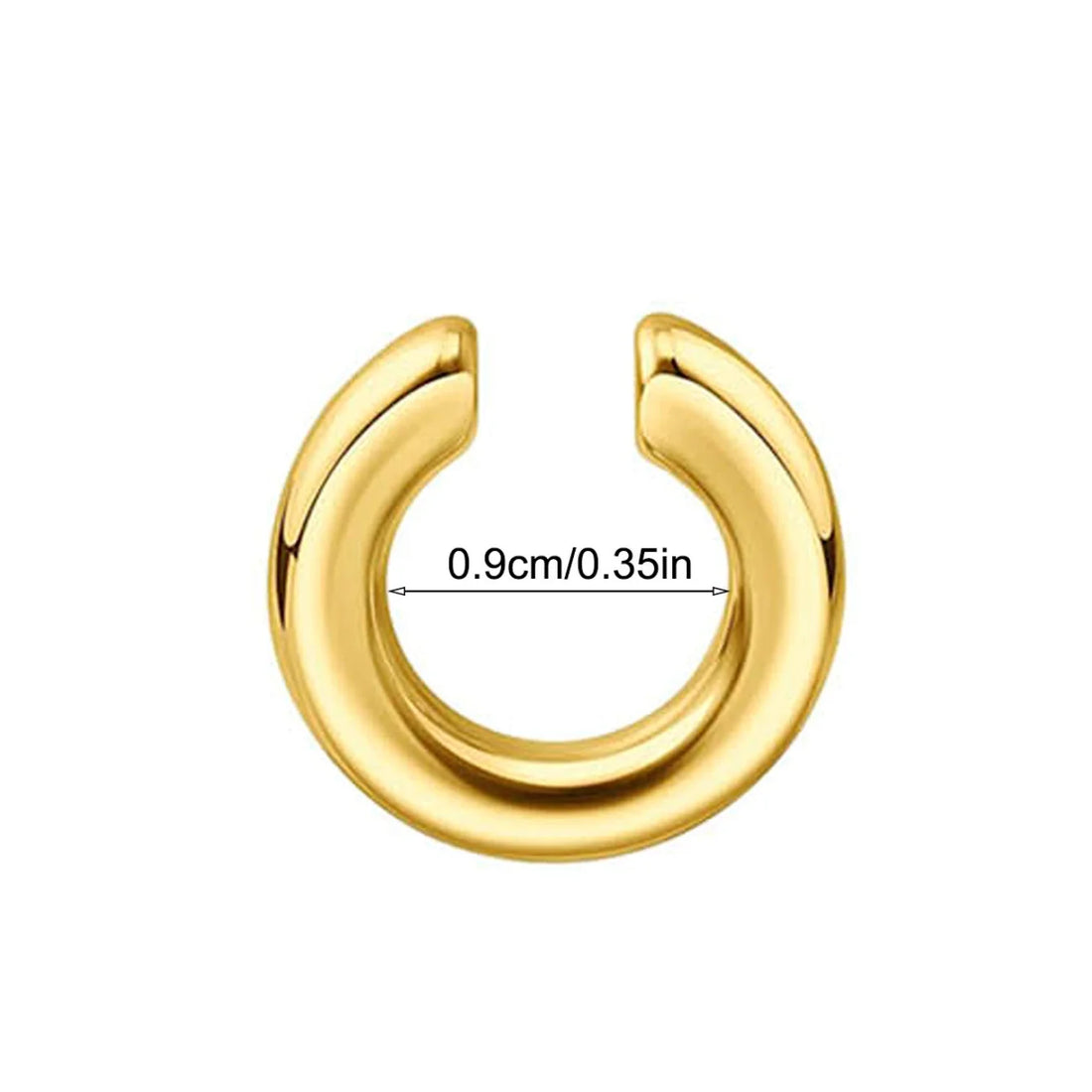 1pc Exaggerated c-Shaped Non-Piercing Nose Ring Fake Piercing Non-Piercing Ear Bone Clips For Men Ear Cuff Earrings