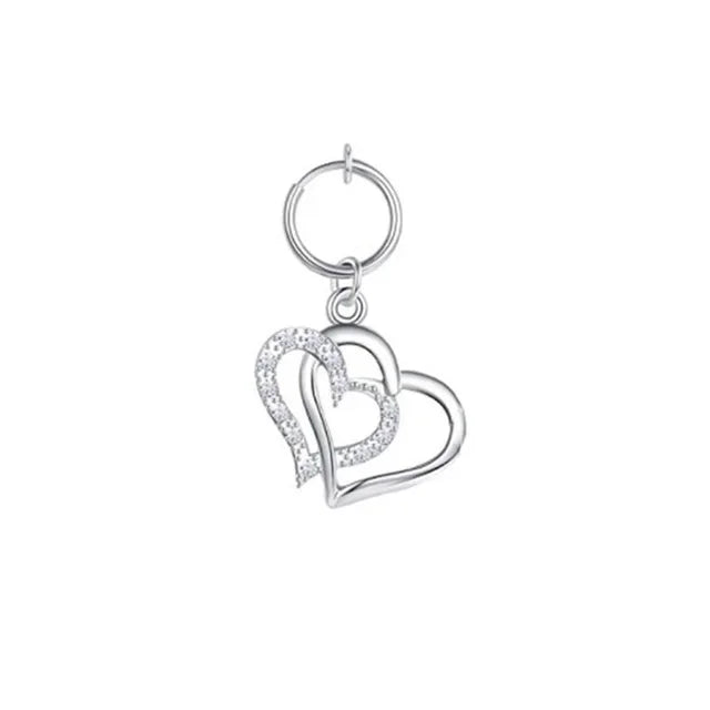 Fashion Butterfly Fake Belly Button Piercing Fake Belly Piercing Clip on Umbilical Navel Faux Belly Cartilage Earring Clip