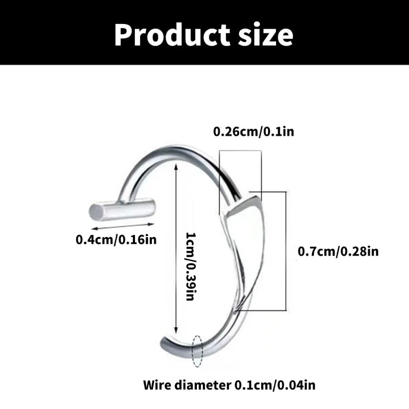 Stainless Steel Vampires Lip Cuff Not Piercing Lip Clip Unique Lip Accessory Perfect for Halloween Themed Event