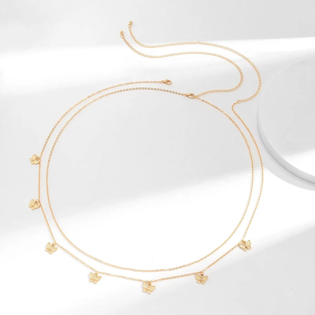 Classic Retro Cute Butterfly Waist Belly Chain for Women Summer Beach Sexy Simple Body Chain Vacation Jewelry Accessories Gift