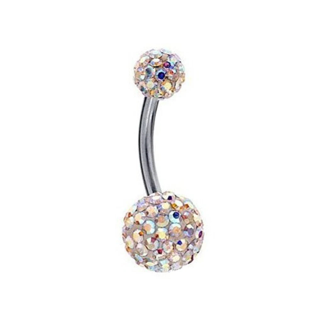 1PC 316L Surgical Steel Belly Button Rings Crystal Piercing Navel Piercing Earring Belly Piercing Sexy Body Jewelry Ombligo