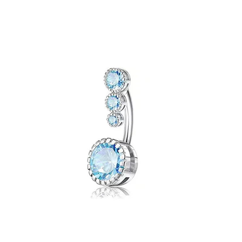 1PCS Stainless Steel CZ Belly Button Piercing Heart Navel Barbell Jewelry Butterfly Belly Button Ring Sexy Navel Ring For Women