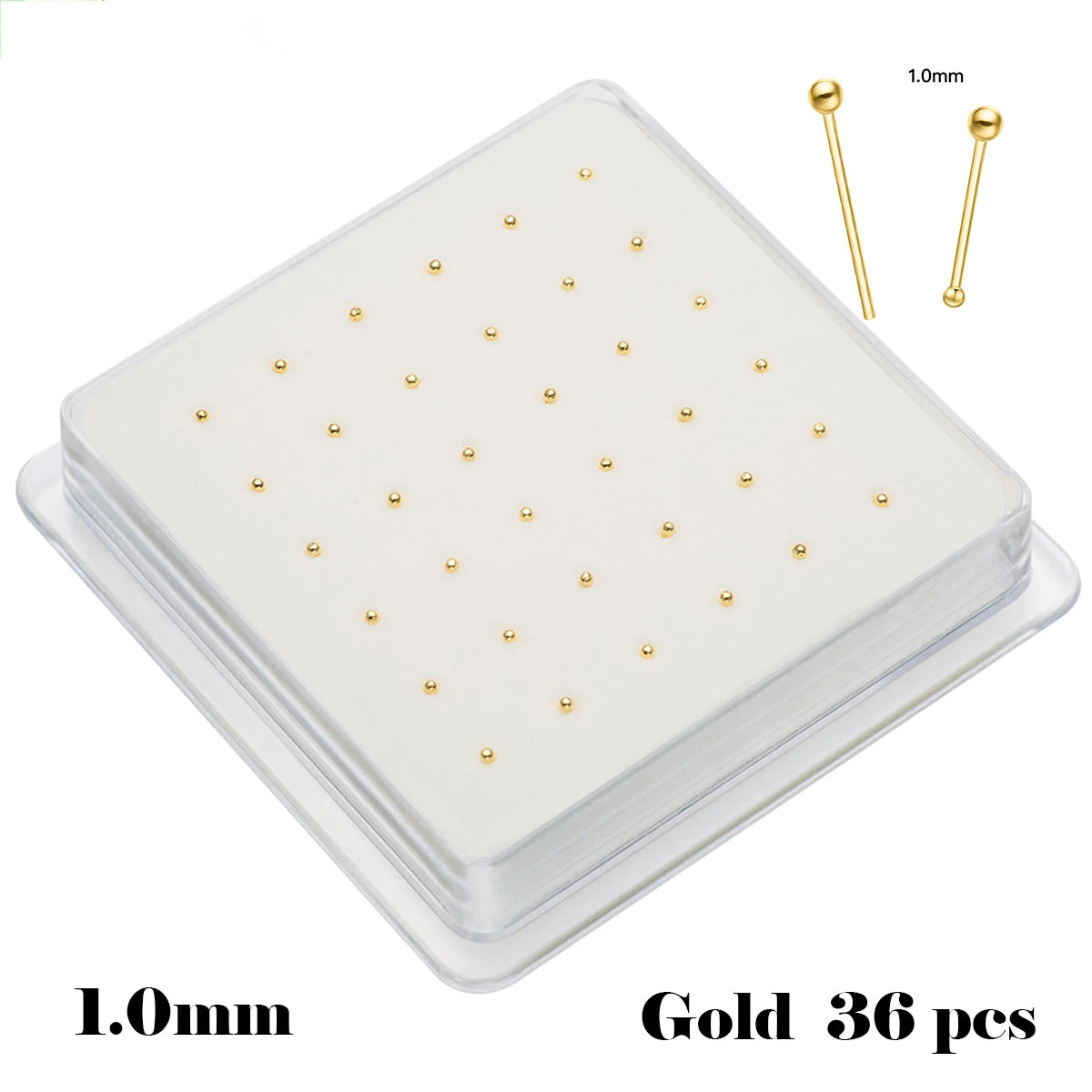 Sterling Silver 925 Ball Shape Piercing Nose Stud Jewelry Tiny 1.0mm Ball Silver Nose Nail Nez Pircing Nariz Joyería Corporal