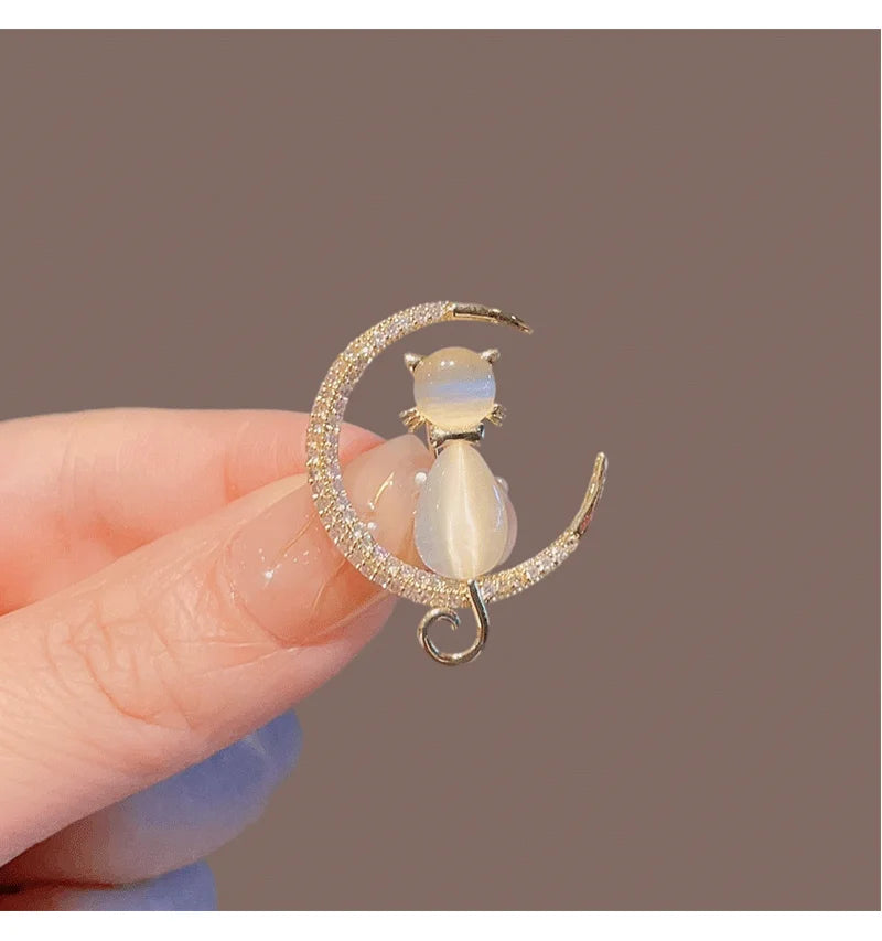 Elegant Pink Peony Brooches For Women Lady Flower Leaf CZ Zircon Pearl Pins Corsage Coat Suit Clothing Jewelry Gifts