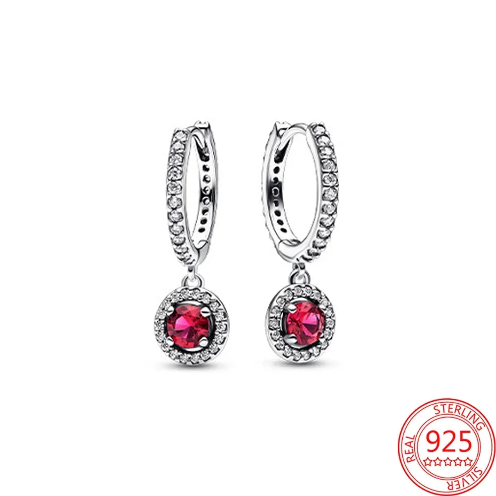 New Original 925 Sterling Silver Crown Bow Heart Set Ring Necklace Earring Crystal Women Valentine's Birthday Gift DIY Jewellery