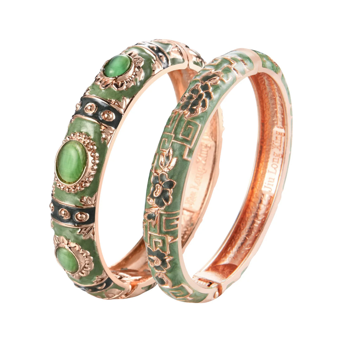 2PCS Indian Bangles For Women Women's Bangle Cloisonne Bracelet Sets Women's Jewelry Vintage Accessories Trendy Style Bangles