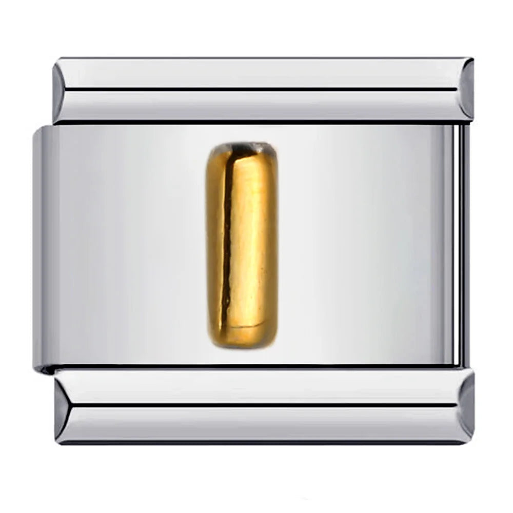 Trendy Italian Charms Bracelet 26 English A-Z Letter Name Custom Gold Color DIY Jewelry Making Gift Hand Bangle Chain Jewellry