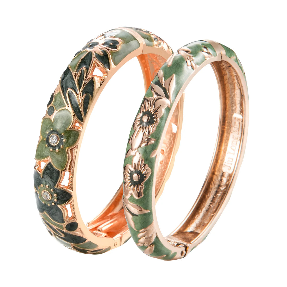2PCS Indian Bangles For Women Women's Bangle Cloisonne Bracelet Sets Women's Jewelry Vintage Accessories Trendy Style Bangles