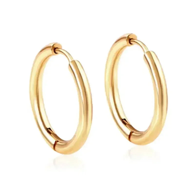 1 Pair Implant Grade F136 Titanium Minimalist Huggie Hoop Earrings Helix Rook Lobe Conch Simple Hoops Ear Piercing  8/10/12mm