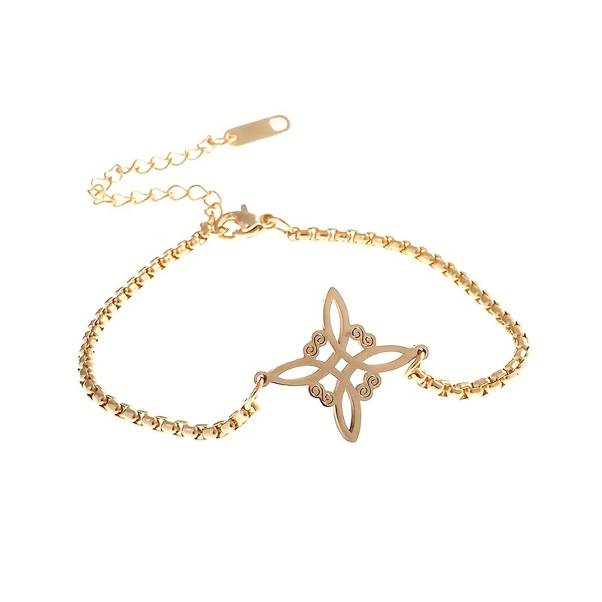 Stainless Steel Witch Knot Irish Knot Bracelet Women's Fashion Simple Personality Charm Jewelry