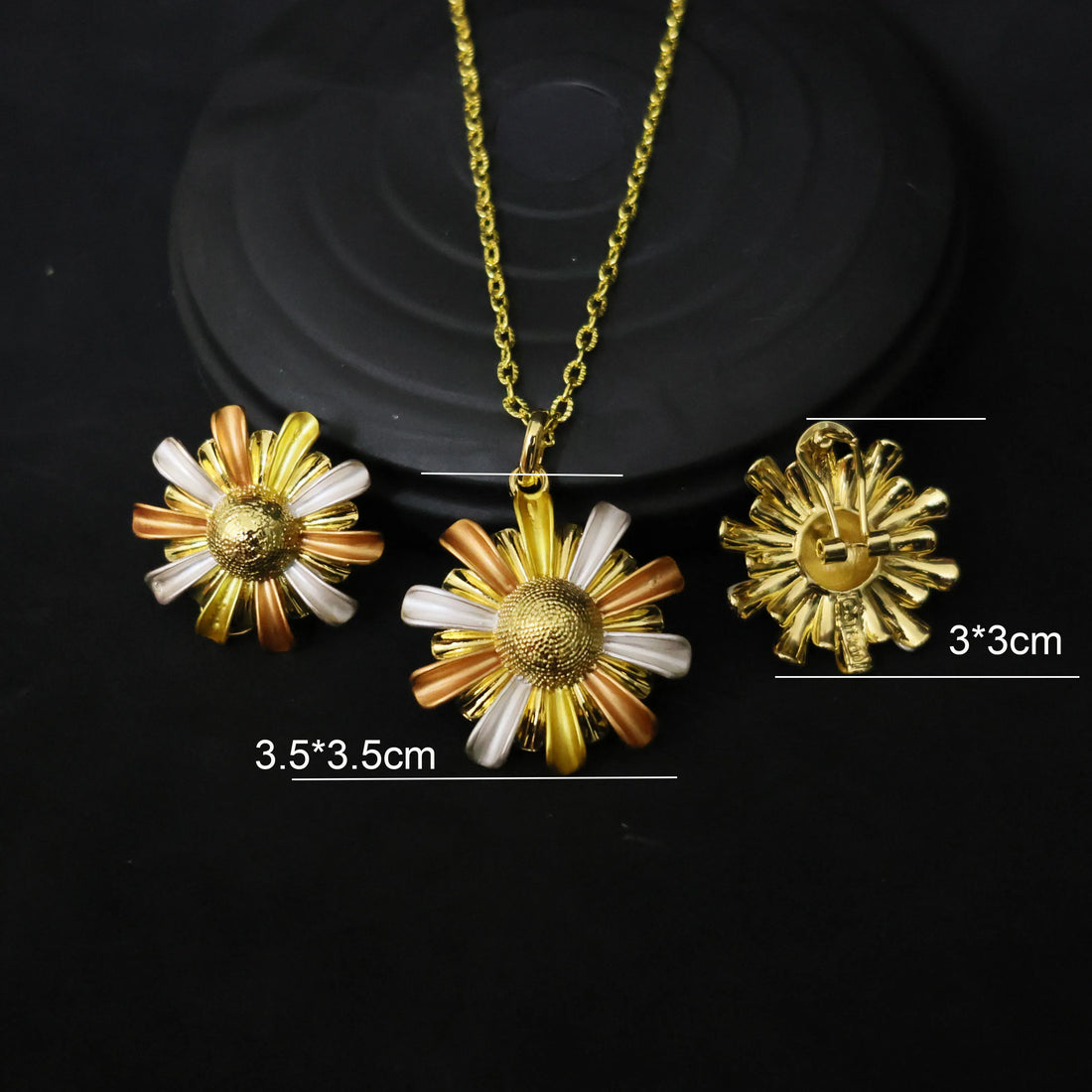 Luxury 18k Gold Plated Jewelry Set for Women Wedding Italian Jewellery Sets Bride Necklace and Earrings Bracelet African Gift