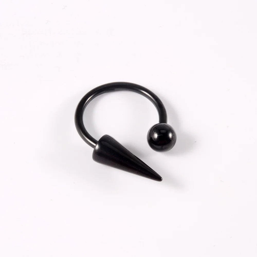 1-5Pcs Lip Ring Charm Piercing Lip Ring Stainless Steel C-Shaped Lip Lip Piercing Body Jewelry 16Gauge For Girl and Men