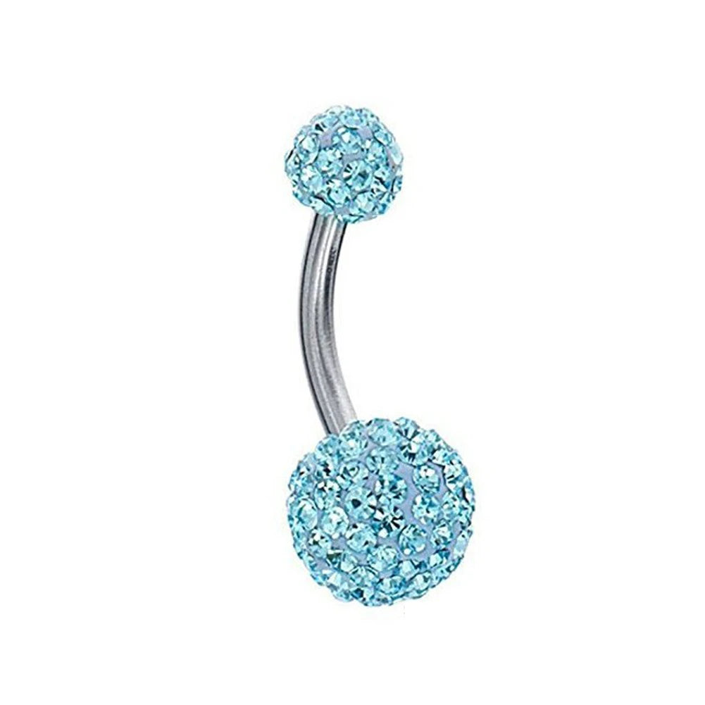 1PC 316L Surgical Steel Belly Button Rings Crystal Piercing Navel Piercing Earring Belly Piercing Sexy Body Jewelry Ombligo