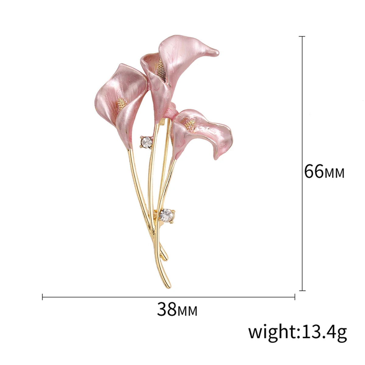 Resin Tulip Brooch for Women Unisex Rhinestone Flower Pin Pearl Plant Lapel Pin Banquet Party Backpack Gifts Jewelry Accessories