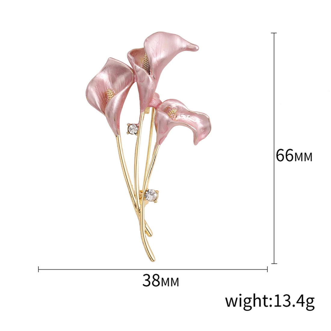 Resin Tulip Brooch for Women Unisex Rhinestone Flower Pin Pearl Plant Lapel Pin Banquet Party Backpack Gifts Jewelry Accessories