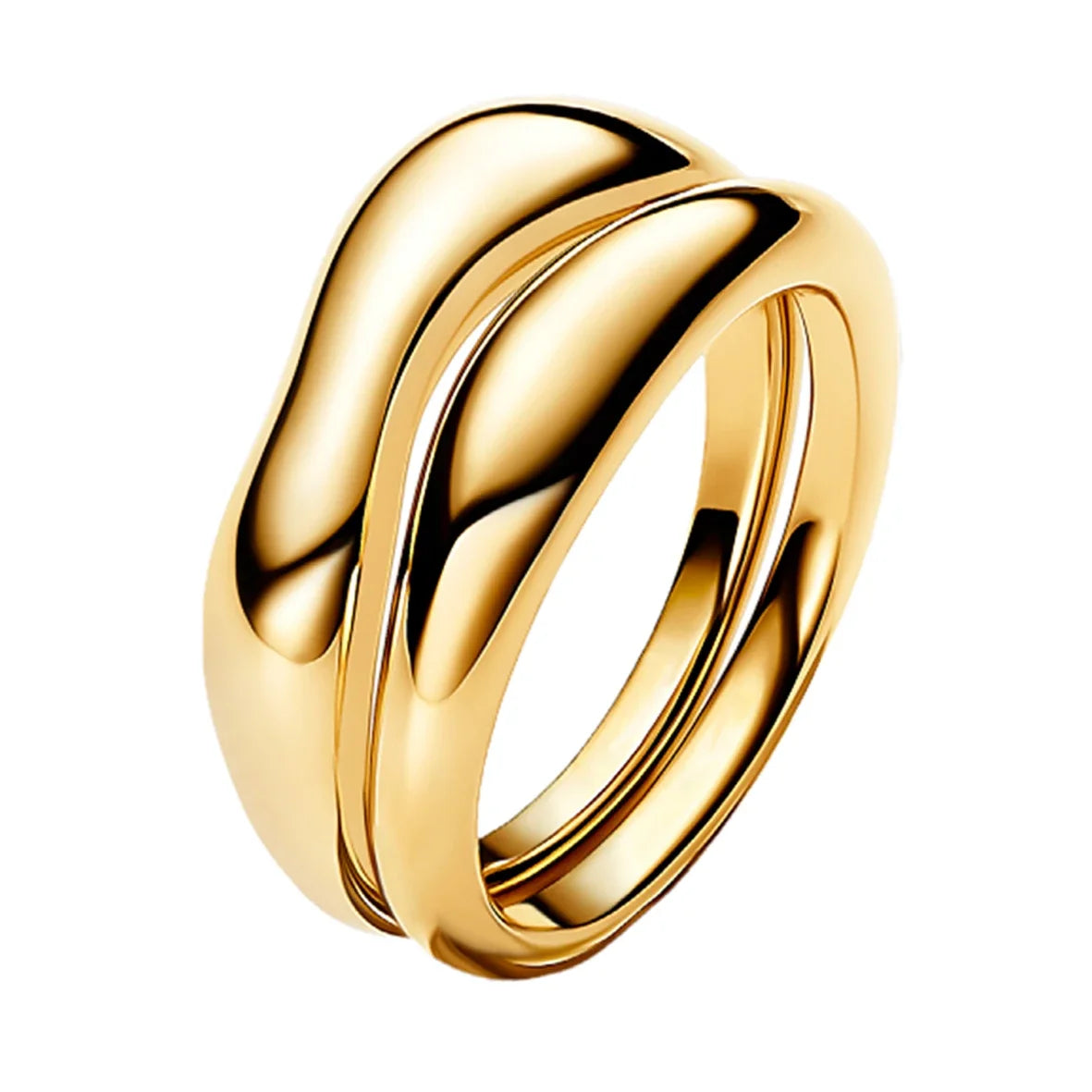 Fashion 925 Sterling Silver Organically Shaped Stacking Rings&Heart&Two-tone Entwined Bands Ring Hot Selling Gift Jewely