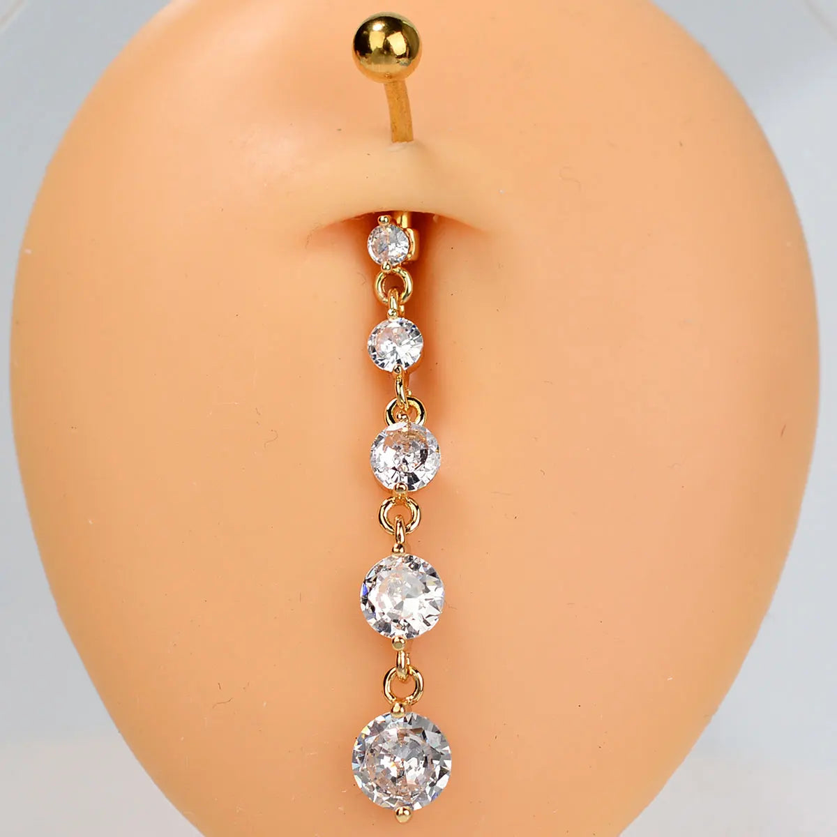 1PC Women Fashion Stainless Steel Piercing Crystal Butterfly Heart Belly Navel Ring Dangle Personality Body Jewelry Accessories