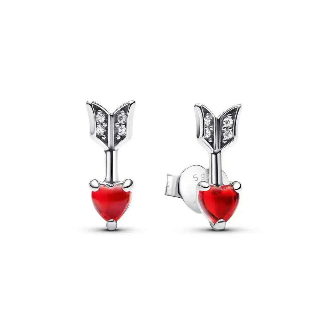New Original 925 Sterling Silver Crown Bow Heart Set Ring Necklace Earring Crystal Women Valentine's Birthday Gift DIY Jewellery