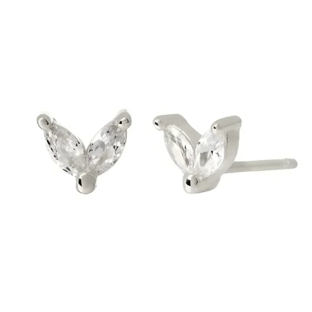 1/3Pairs Copper Green CZ Stone Huggie Hoop Earring Stud Gold Color Silver Black Geometric Cartilage Earrings For Women Jewelry