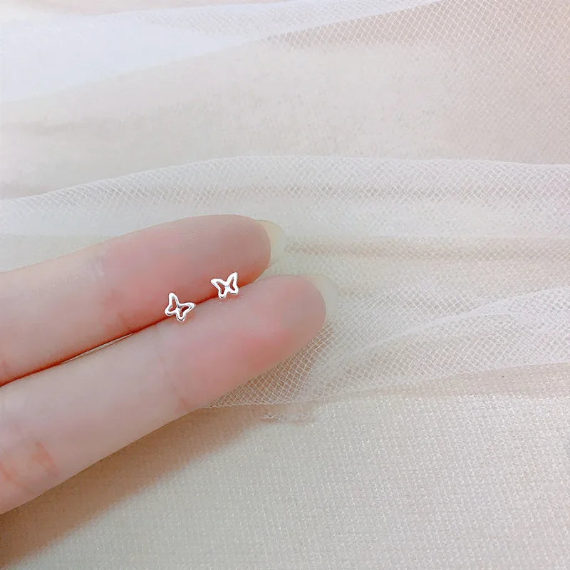 New Bow Knot Earring Star Earlobe Cartilage Prevent Allergy Stud Earrings For Women Ear Piercing Jewelry Gifts