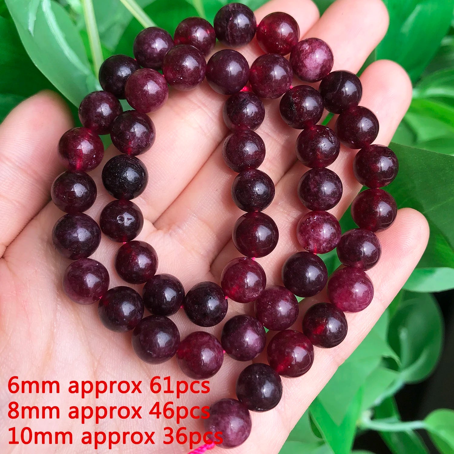 Natural Garnet Gem Stone Beads Irregular Round Faceted Loose Spacer Waist Beads for DIY Jewelry Making Bracelet Handmade