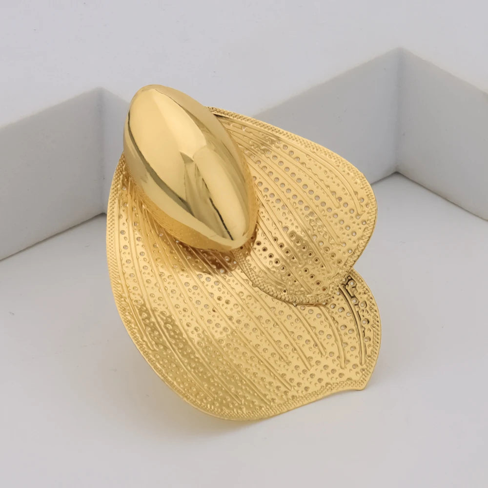 African Necklace Earrings Ring Set Geometric Irregular Design Women Nightclub Party Jewelry Anniversary Gift For Wedding