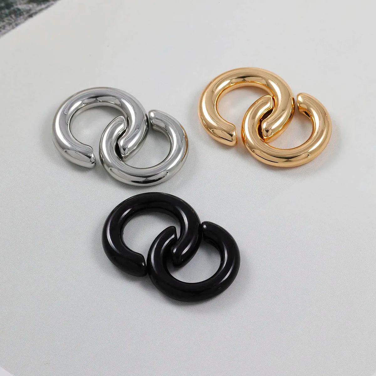 1pc Exaggerated c-Shaped Non-Piercing Nose Ring Fake Piercing Non-Piercing Ear Bone Clips For Men Ear Cuff Earrings