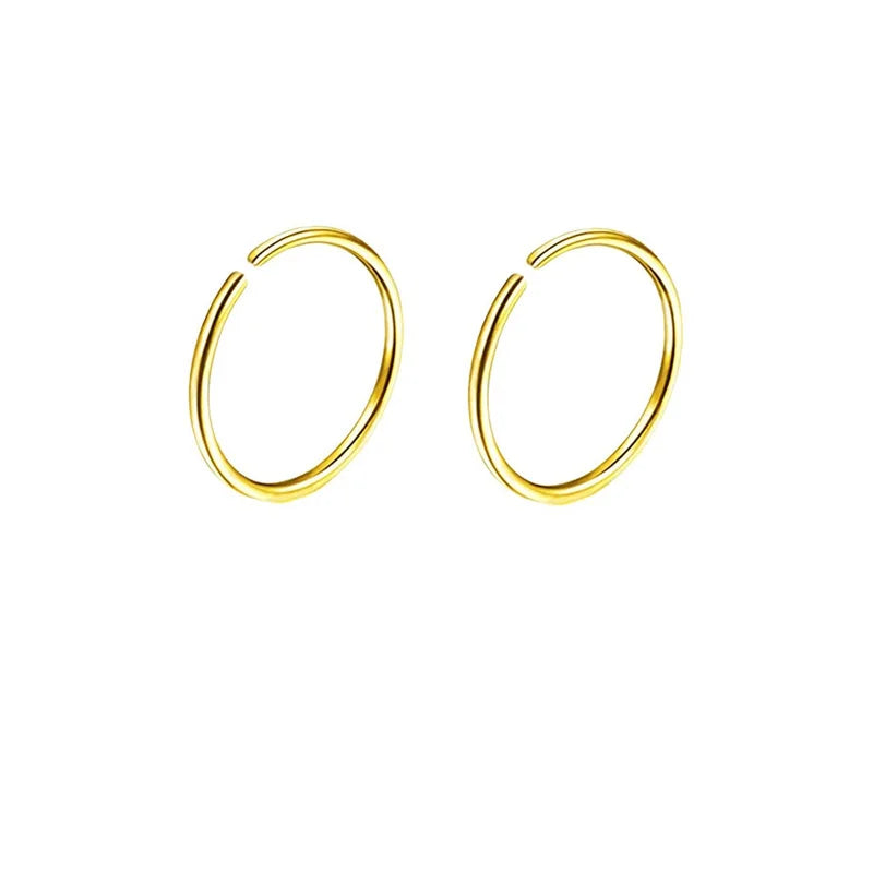2/3/5Pcs 20G Thin Fake Septum Nose Ring, Septum Nose Rings Hoops Labret Lip Ring Fake Cartilage Tragus Helix Earrings Hoops