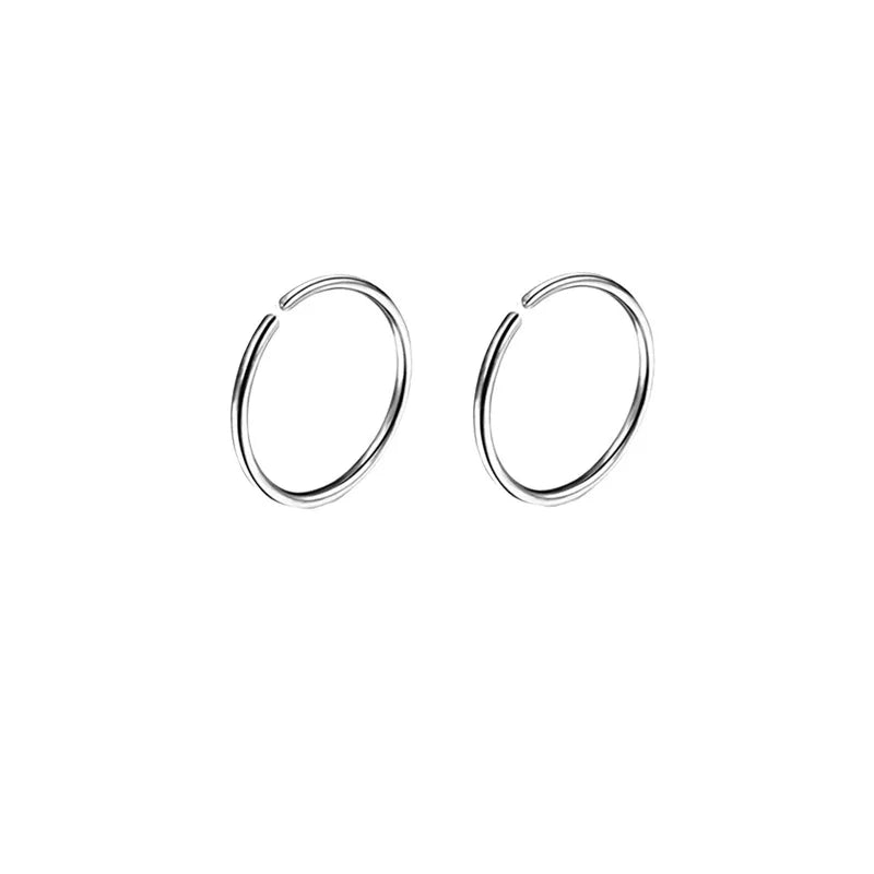 2/3/5Pcs 20G Thin Fake Septum Nose Ring, Septum Nose Rings Hoops Labret Lip Ring Fake Cartilage Tragus Helix Earrings Hoops