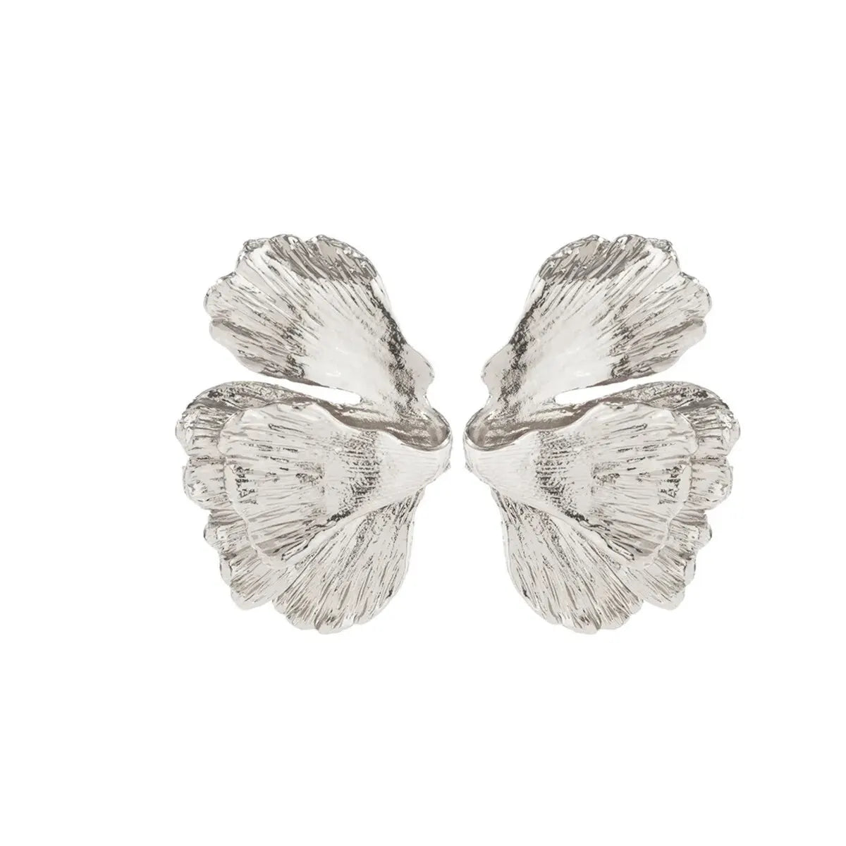 Trendy Geometric Lotus Leaf Shape Pendant Drop Earrings for Women Gold Color Hanging Earrings Ladies Jewelry Wedding Party Gift