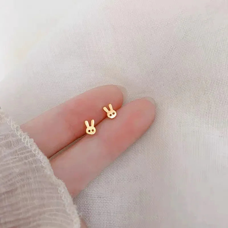New Bow Knot Earring Star Earlobe Cartilage Prevent Allergy Stud Earrings For Women Ear Piercing Jewelry Gifts