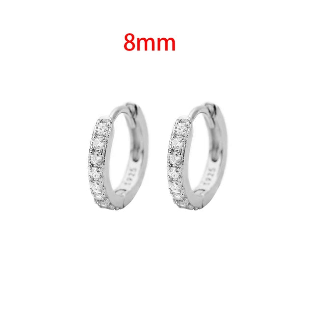 1Pair Stainless Steel Minimalist Huggie Hoop Earrings Gold Color Tiny Round 6/8/10mm Punk Unisex Rock Cartilage Earring Jewelry