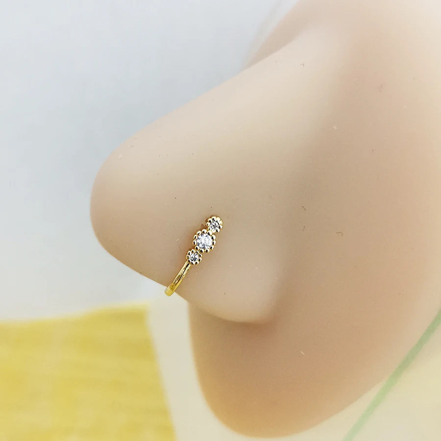 Fake Nose Piercing Jewelry butterfly water drop Fake Nose Rings for women non piercing Nose Clip Body Jewelry