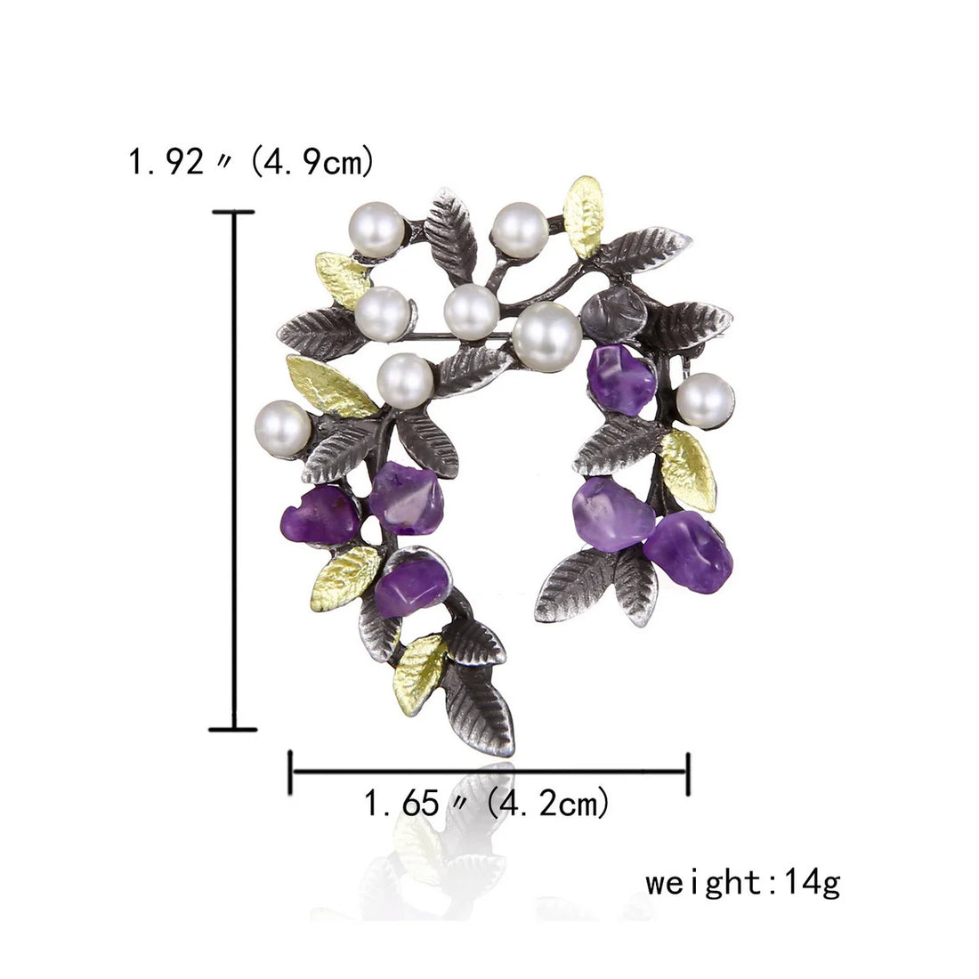 Rinhoo Fashion Imitation Pearl Zircon Tassel Safety Pins For Women Simple Snowflake Flower Brooch Bouquet Clothes Badges Jewelry